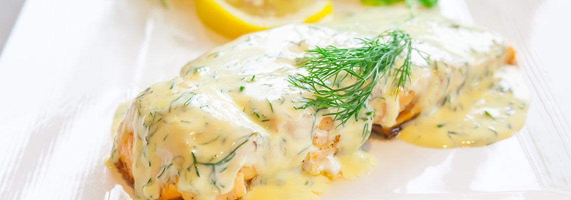 Poached Salmon with Maisonette Sauce